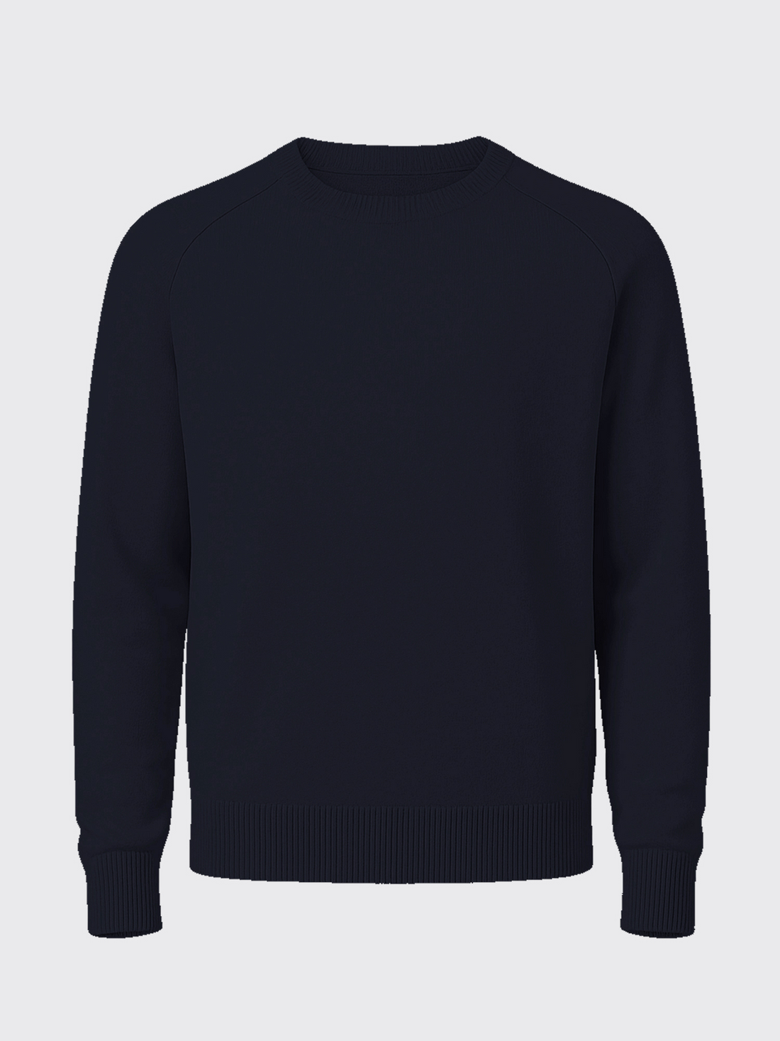 MERINO RAGLAN PULLOVER Bleu Chic 