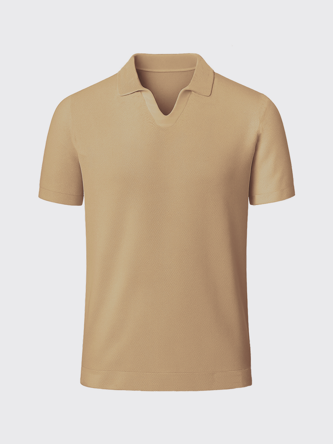 RIVIERA MERINO POLO Sable 