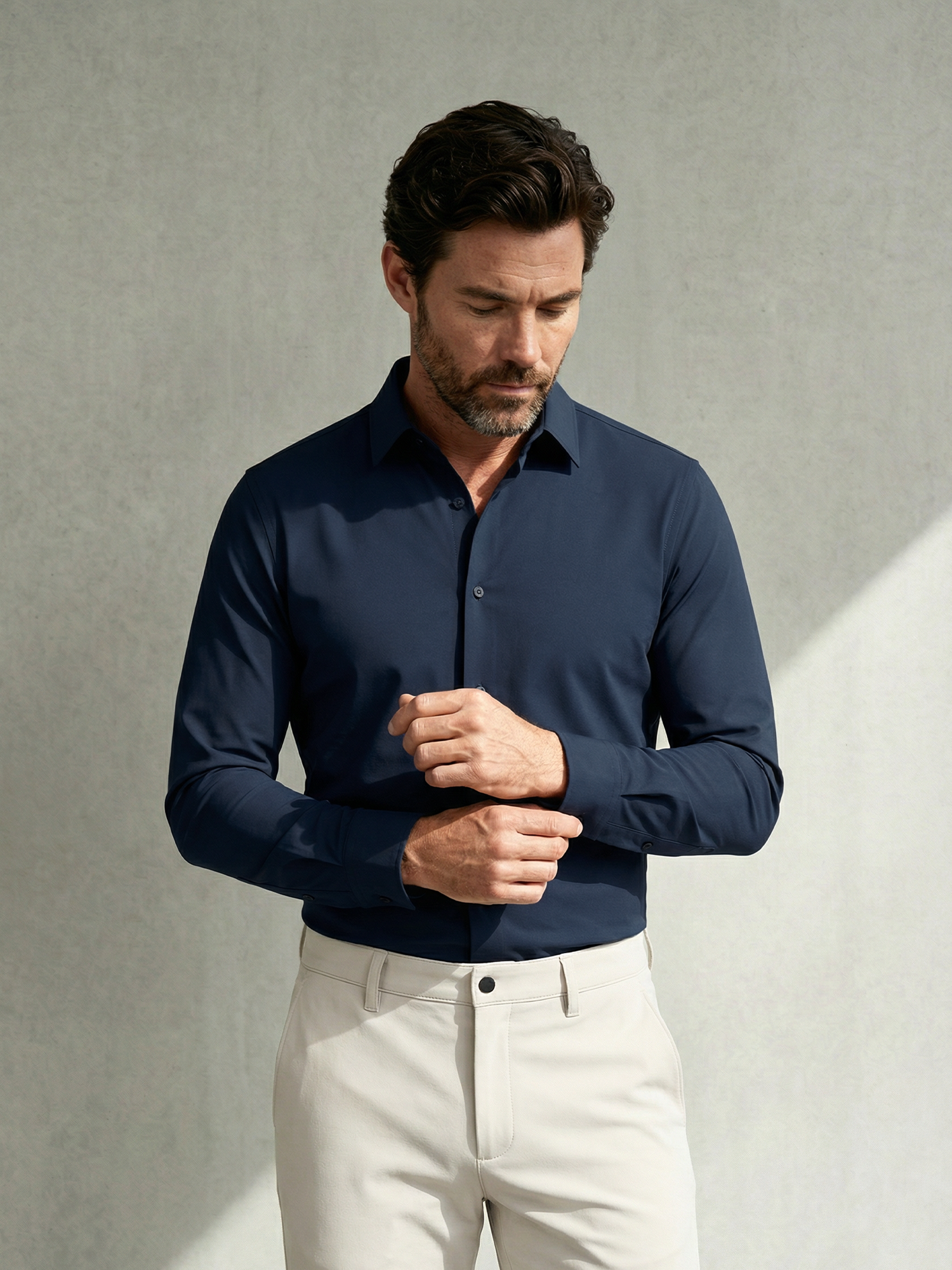 ACTIVE STRETCH SHIRT Bleu chic 