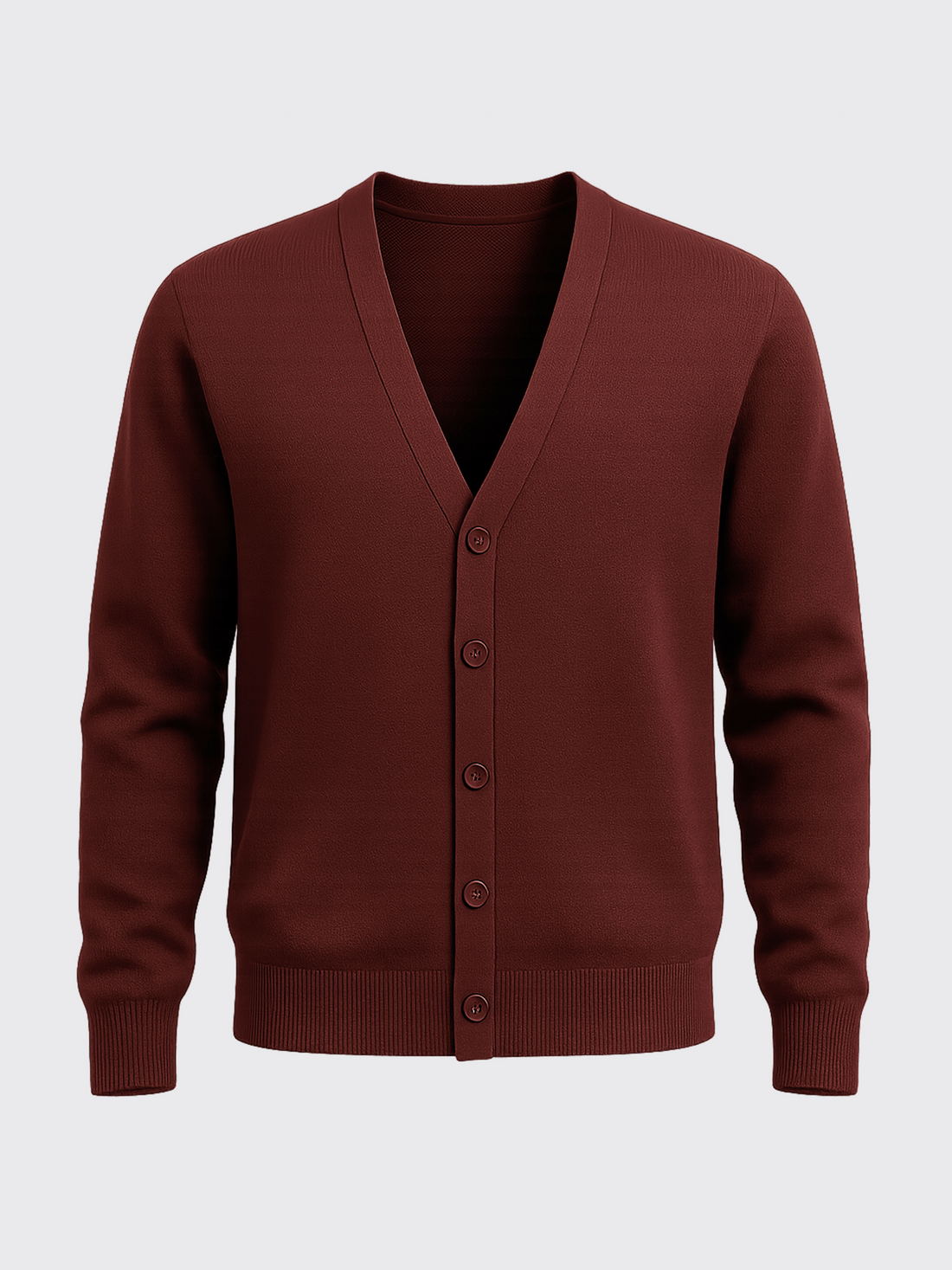 MERINO TENCEL CARDIGAN Bordeaux 