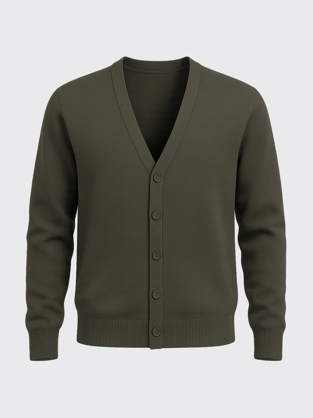 MERINO TENCEL CARDIGAN Kaki 