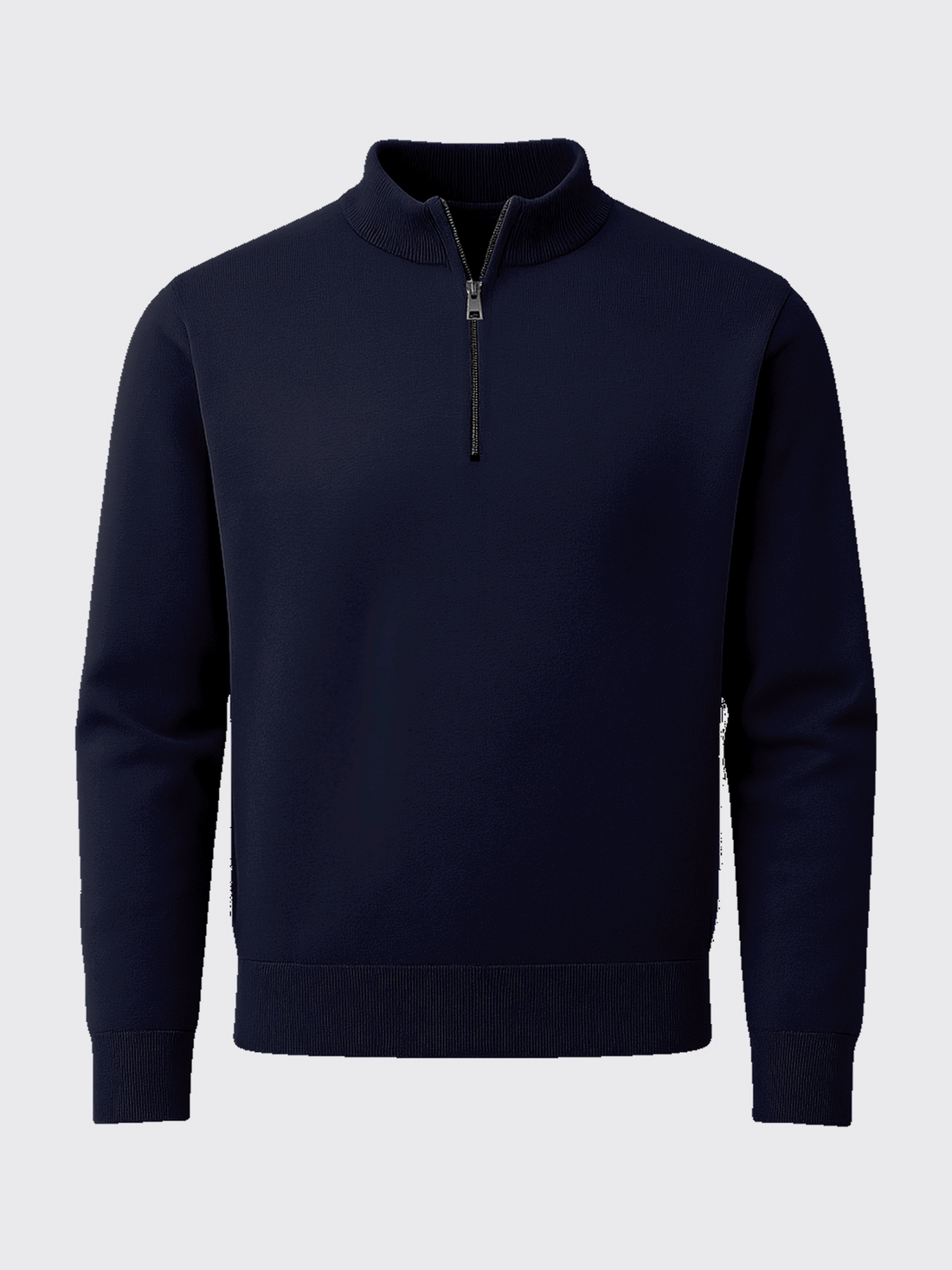 ULTRA MERINO ZIP PULLOVER Bleu Chic 