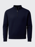 ULTRA MERINO ZIP PULLOVER Bleu Chic 