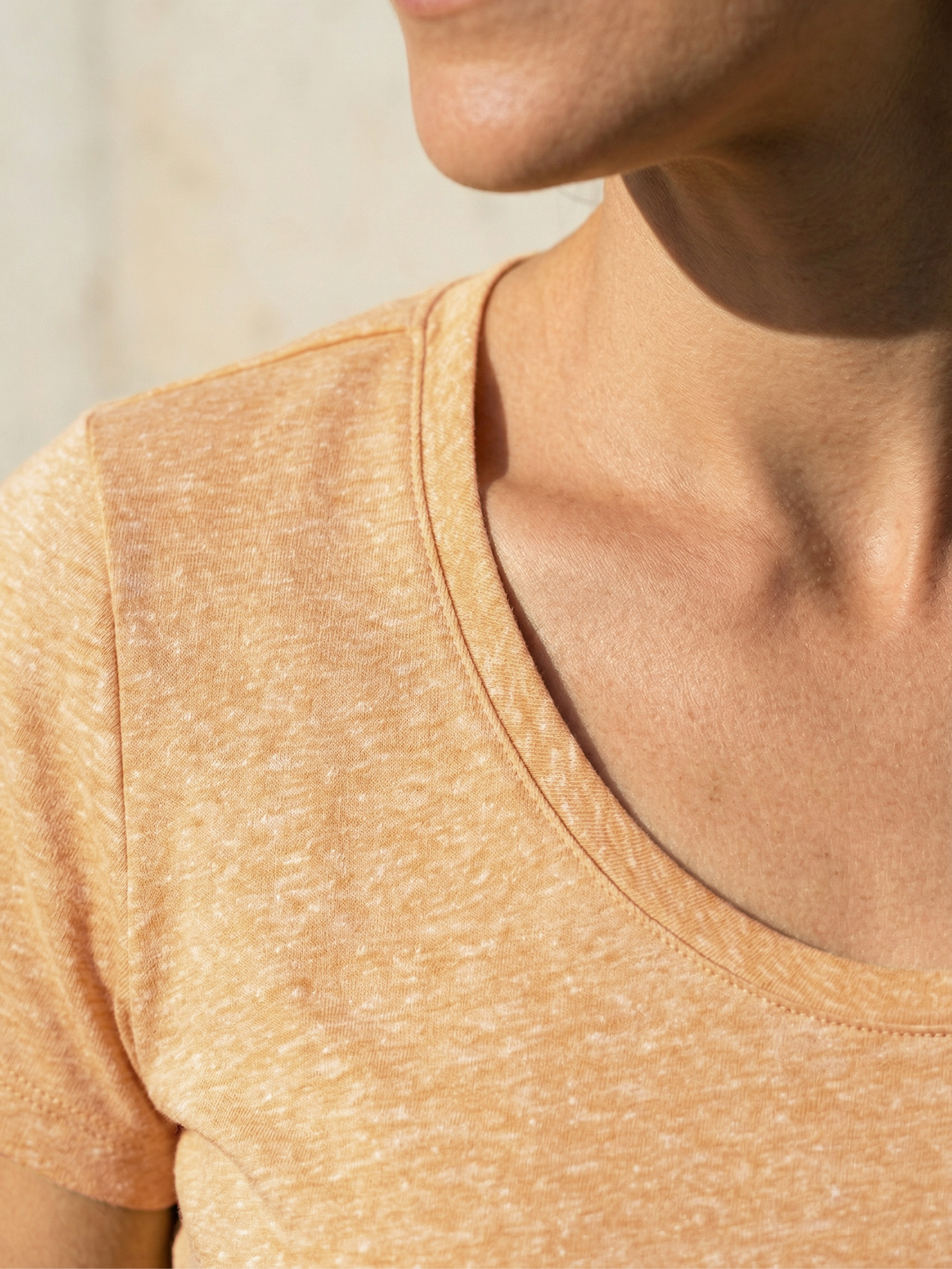 DRY HEMP WOMAN T-SHIRT Peach 