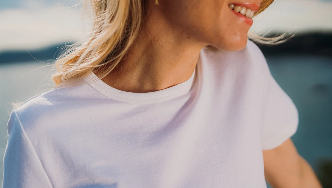 WOMAN EVOLUTION MERINO T-SHIRT Blanc 