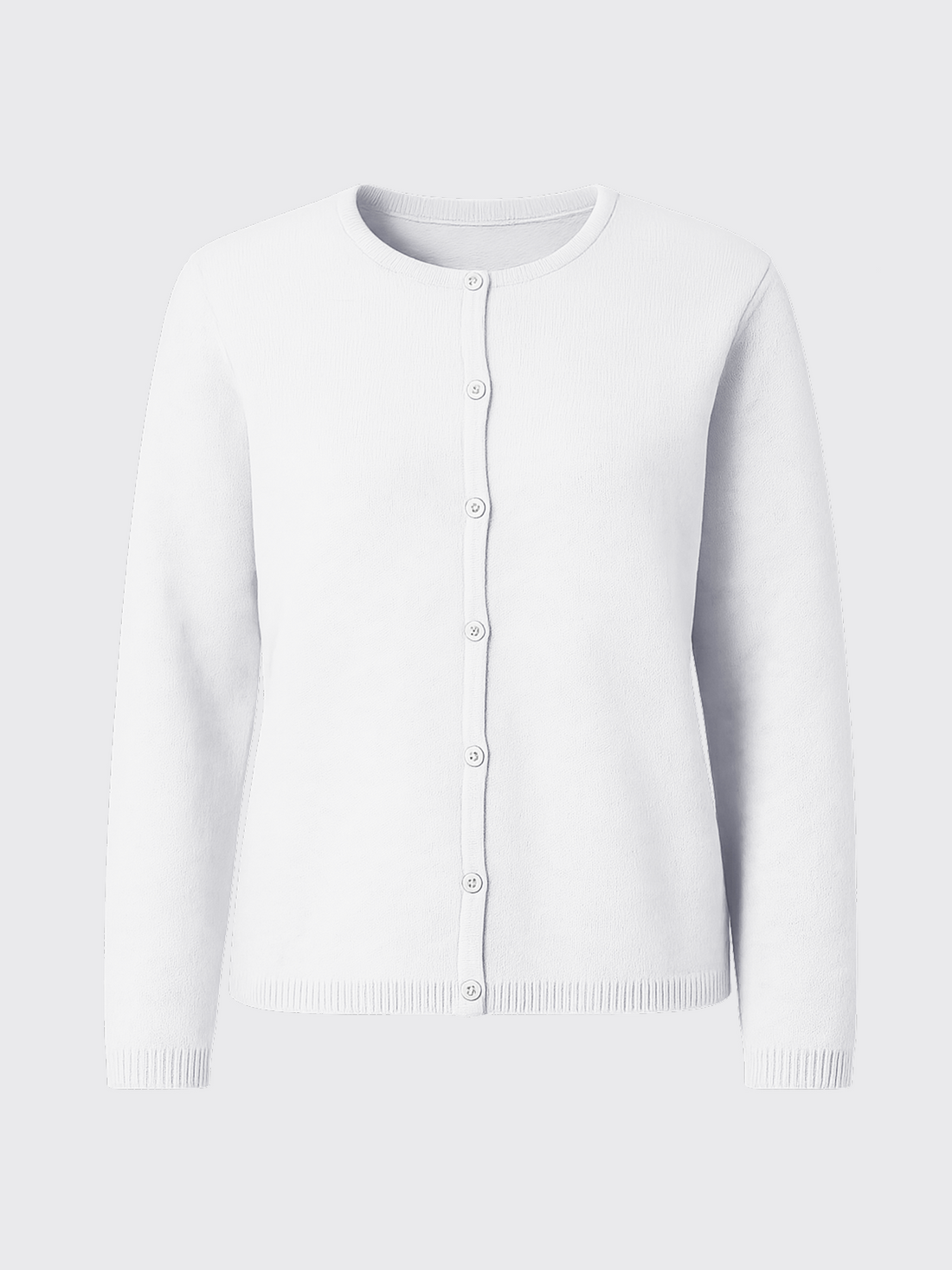 WOMAN LAMBSWOOL CARDIGAN Blanc 