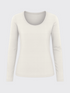 WOMAN MERINO LONG SLEEVES T-SHIRT Ivoire 
