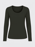 WOMAN MERINO LONG SLEEVES T-SHIRT Kaki 