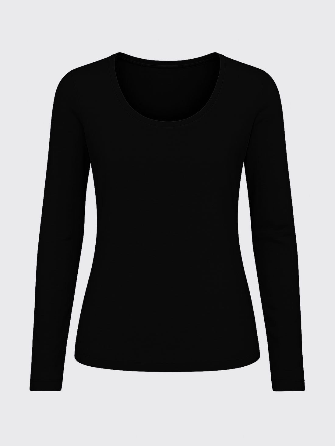 WOMAN MERINO LONG SLEEVES T-SHIRT Noir 