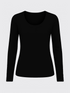 WOMAN MERINO LONG SLEEVES T-SHIRT Noir 