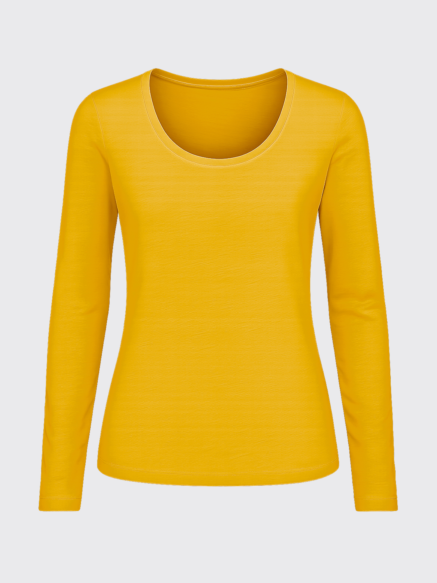 WOMAN MERINO LONG SLEEVES T-SHIRT Sunshine 