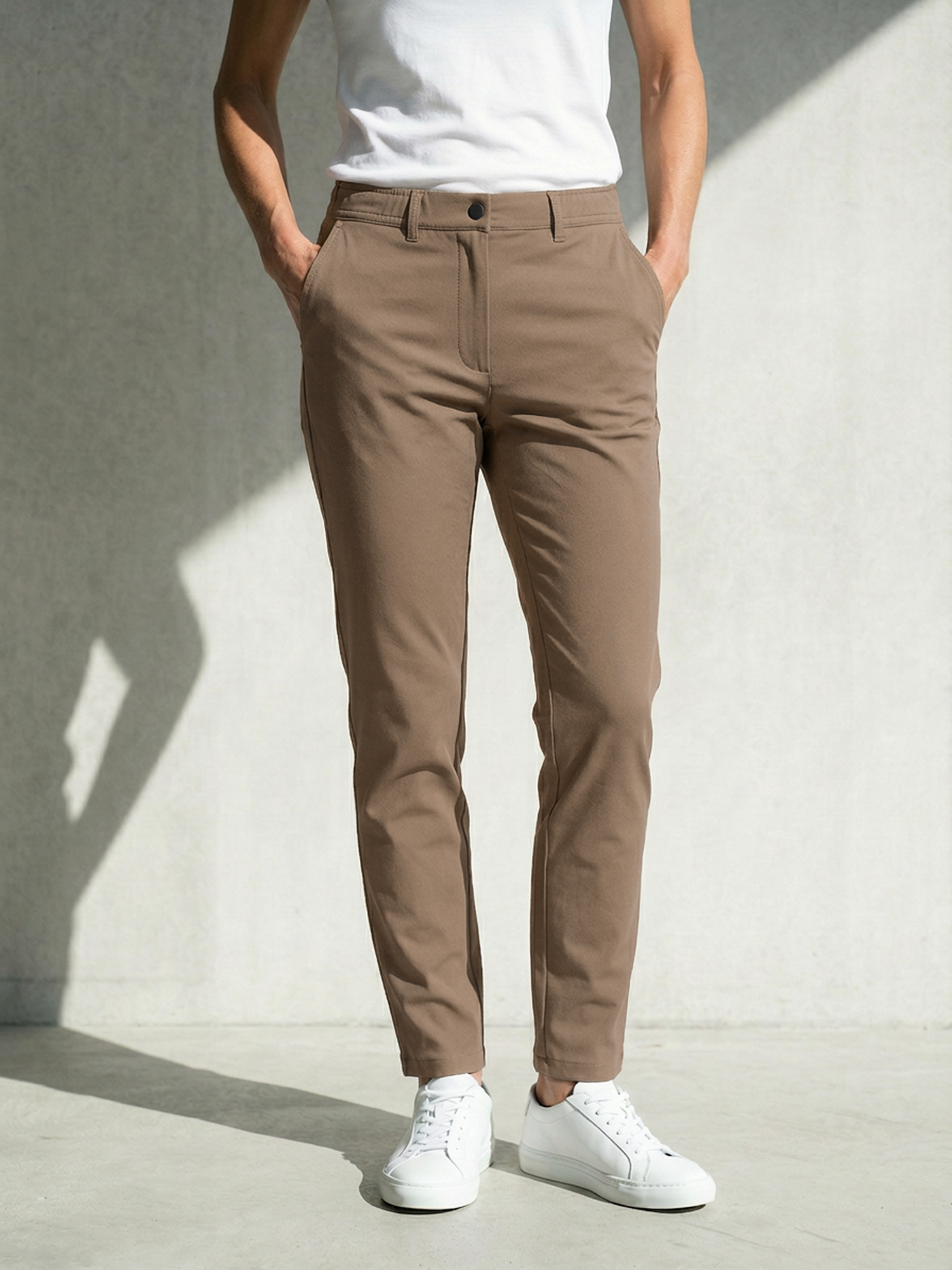 WOMAN MERINO PANTS Beige 