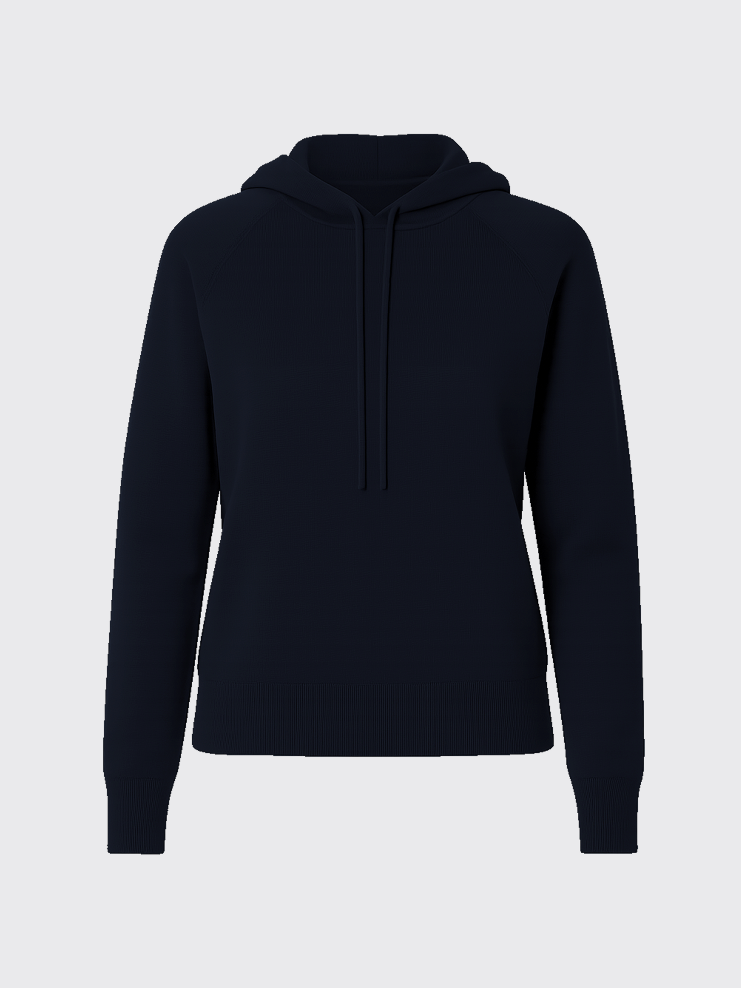 WOMAN MERINO HOODIE Bleu Chic 