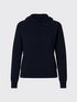 WOMAN MERINO HOODIE Bleu Chic 