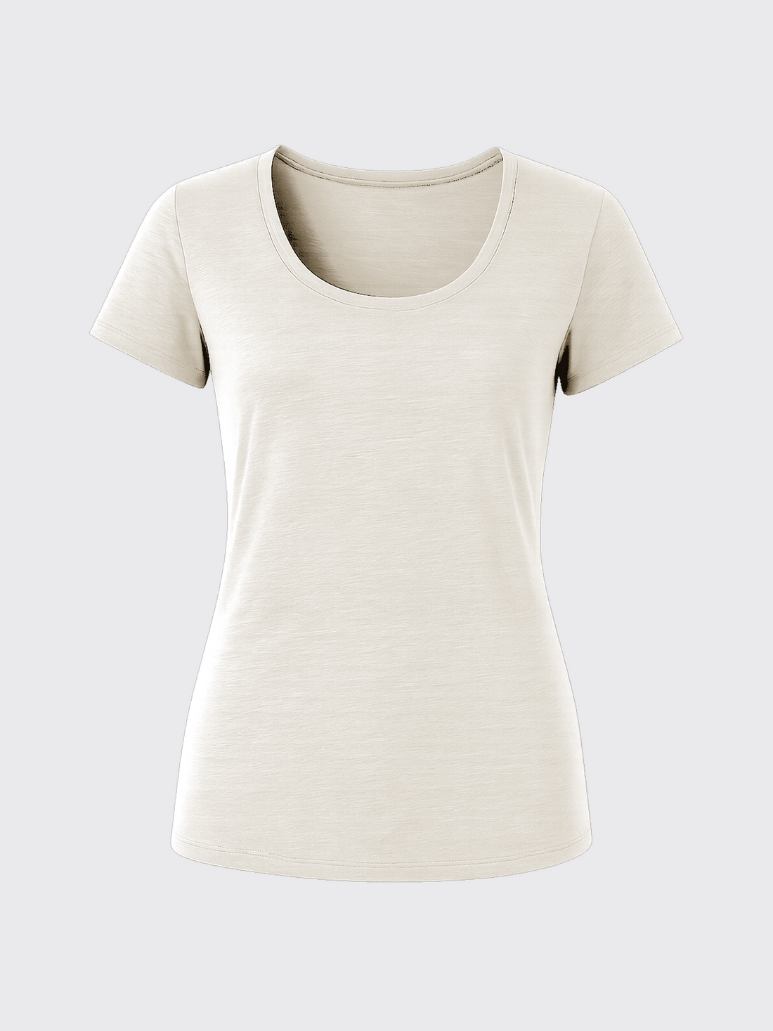 WOMAN MERINO T-SHIRT Ivoire 