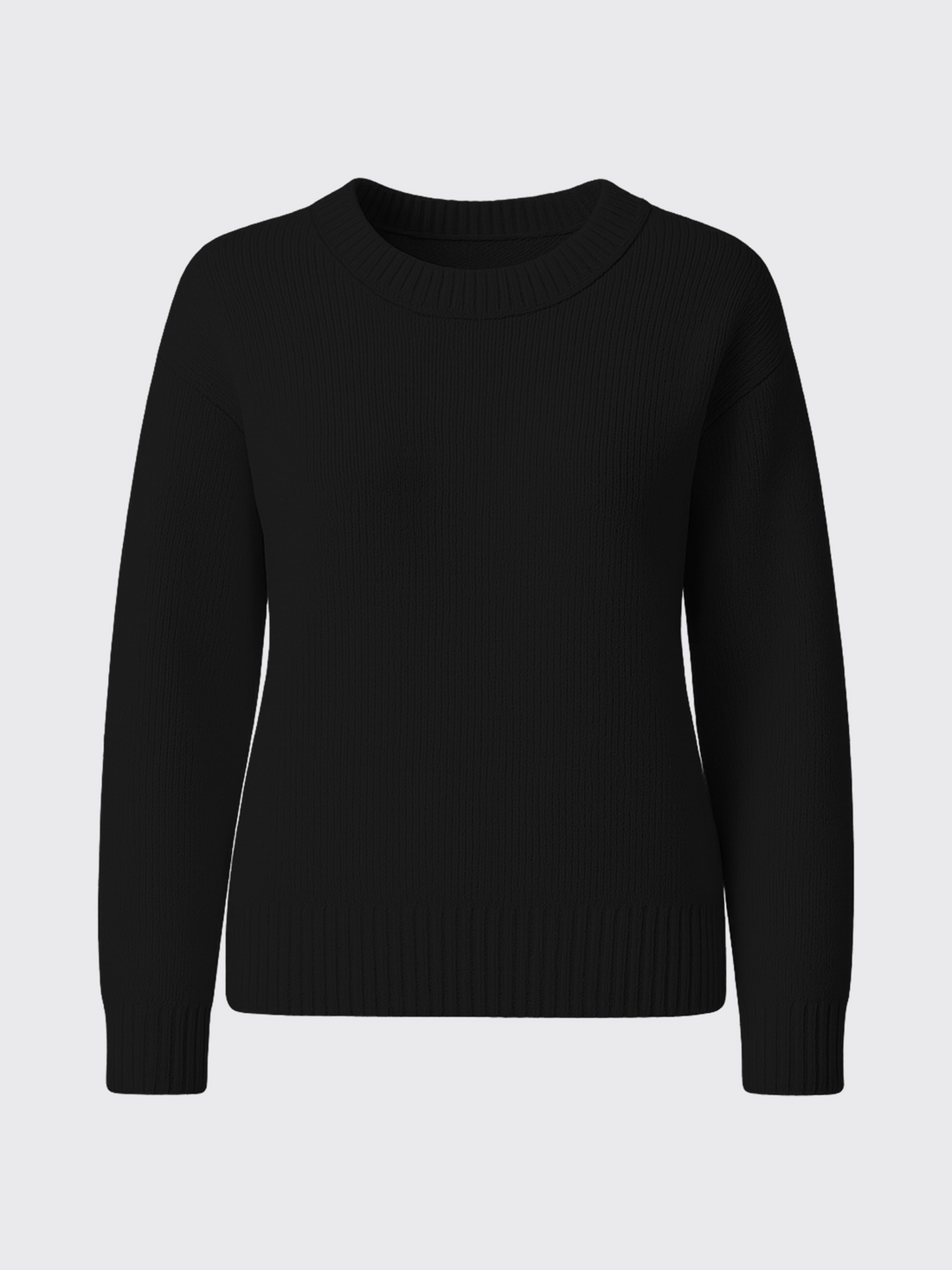 WOMAN PREMIUM MERINO PULLOVER Gris Anthracite 