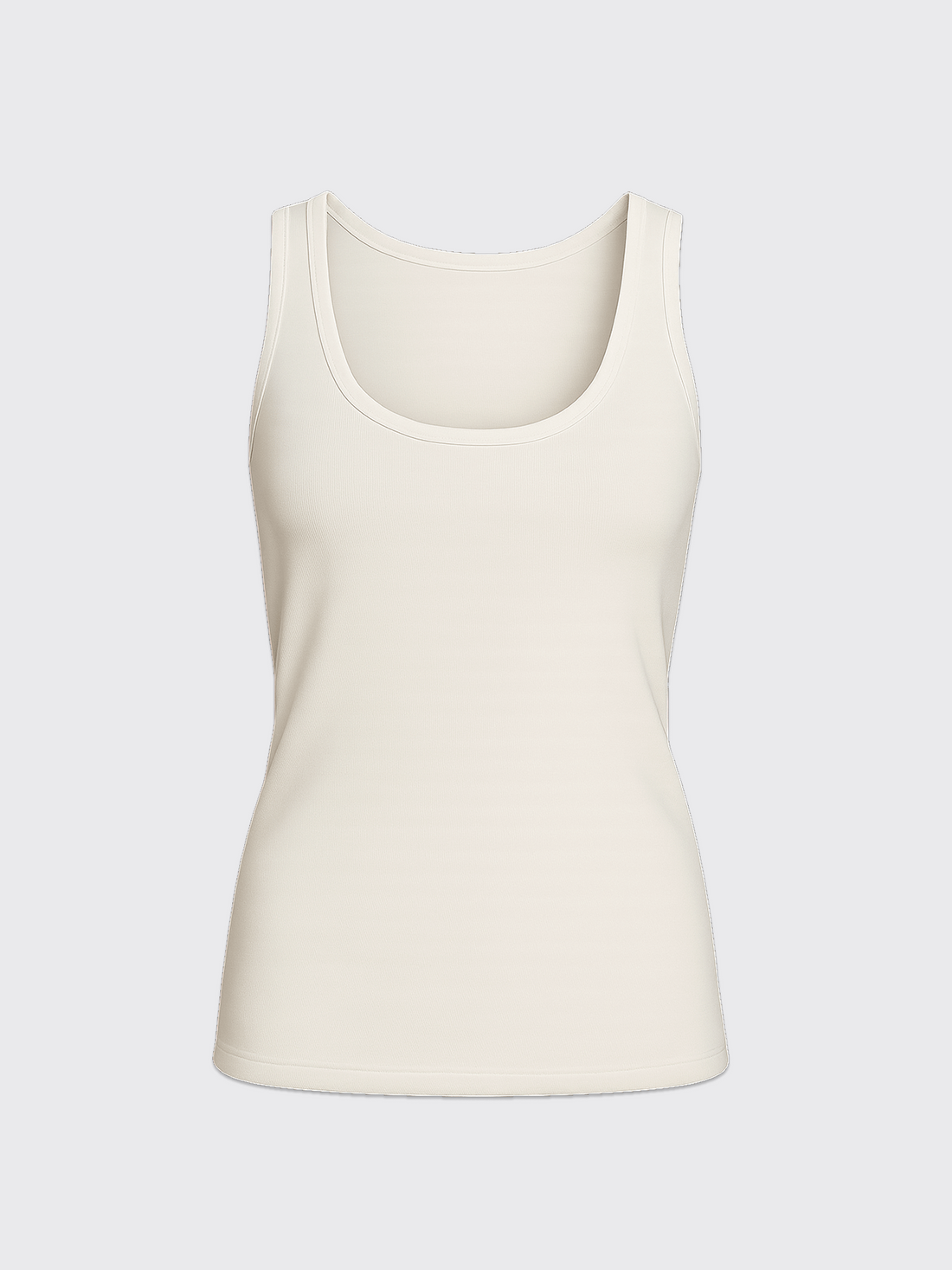 WOMAN MERINO TANK Ivoire 