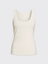 WOMAN MERINO TANK Ivoire 