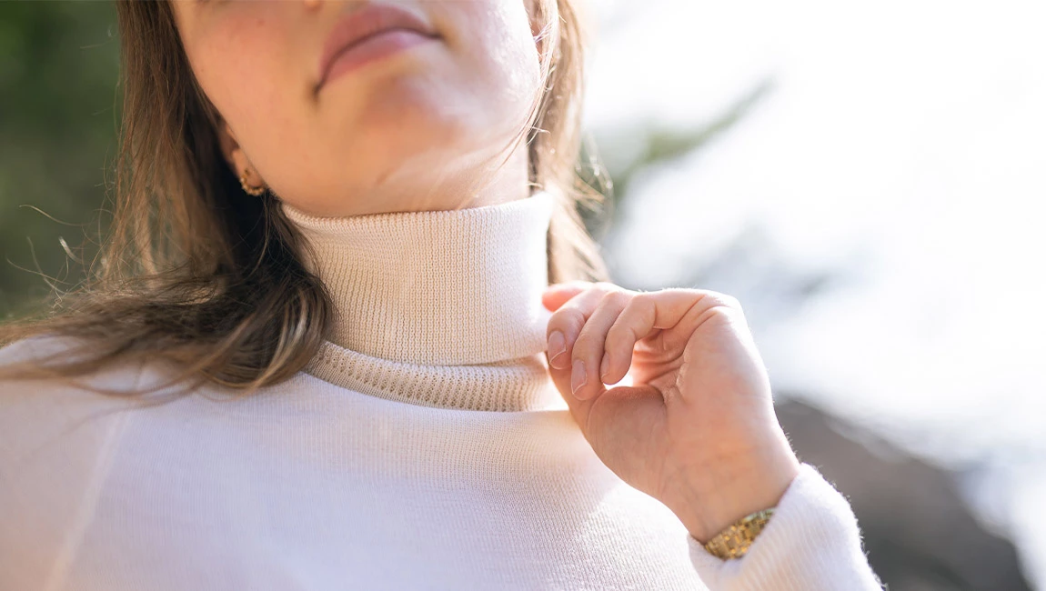 WOMAN MERINO TURTLENECK Blanc 