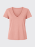 WOMAN MERINO V-NECK T-SHIRT Rose 