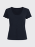 WOMAN MERINO T-SHIRT Bleu Chic 