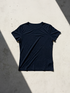 WOMAN PURE MERINO T-SHIRT Bleu chic  