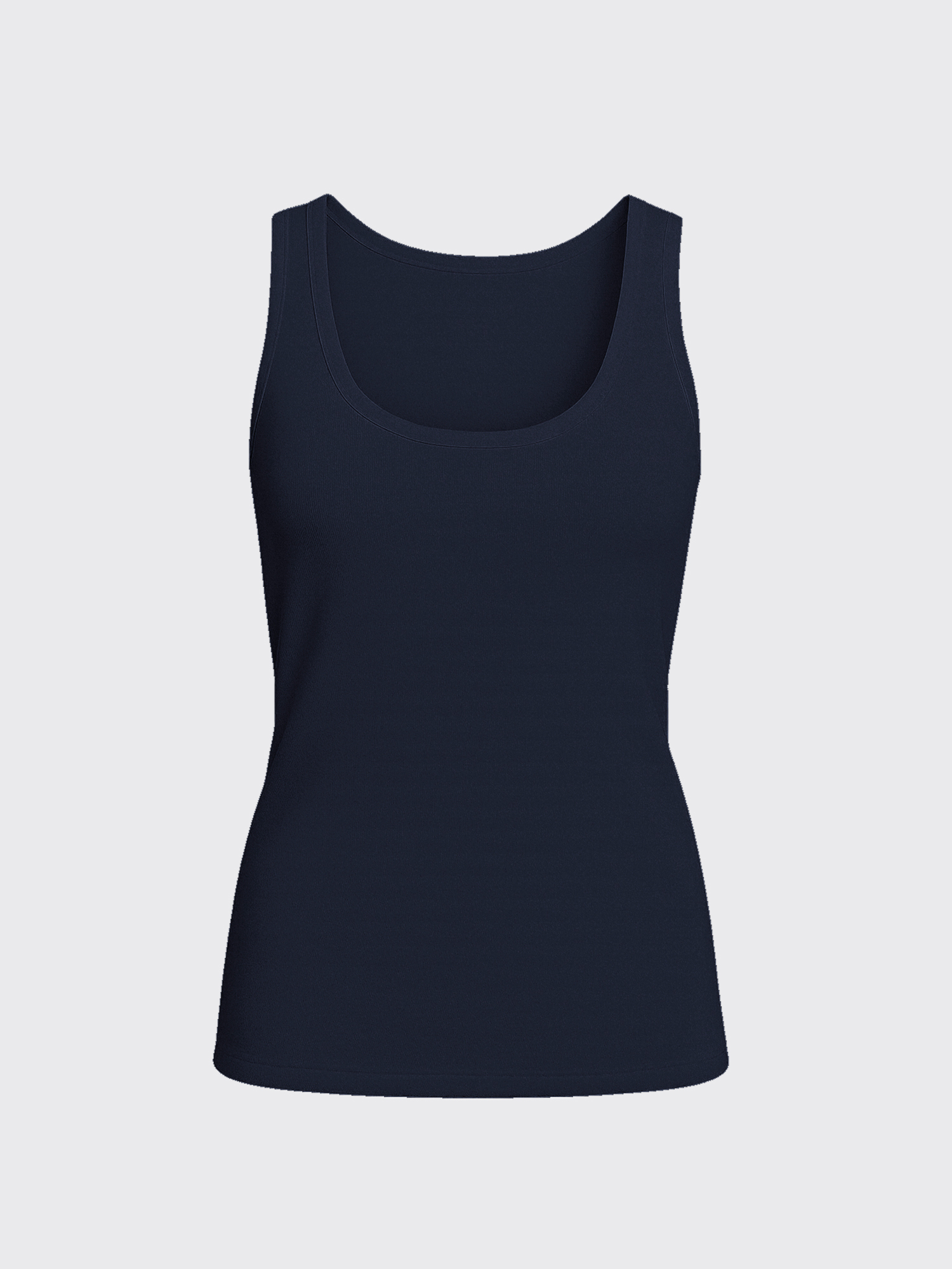 WOMAN MERINO TANK Bleu Chic 