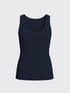 WOMAN MERINO TANK Bleu Chic 