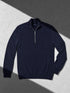 MILANO MERINO ZIP PULLOVER Bleu chic 