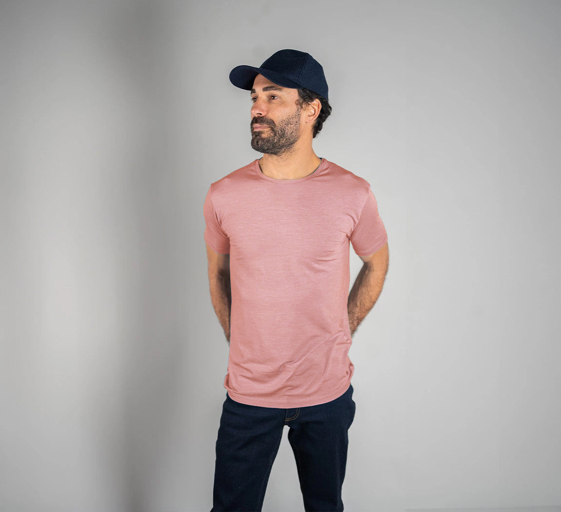 ACTION MERINO T-SHIRT Rose 