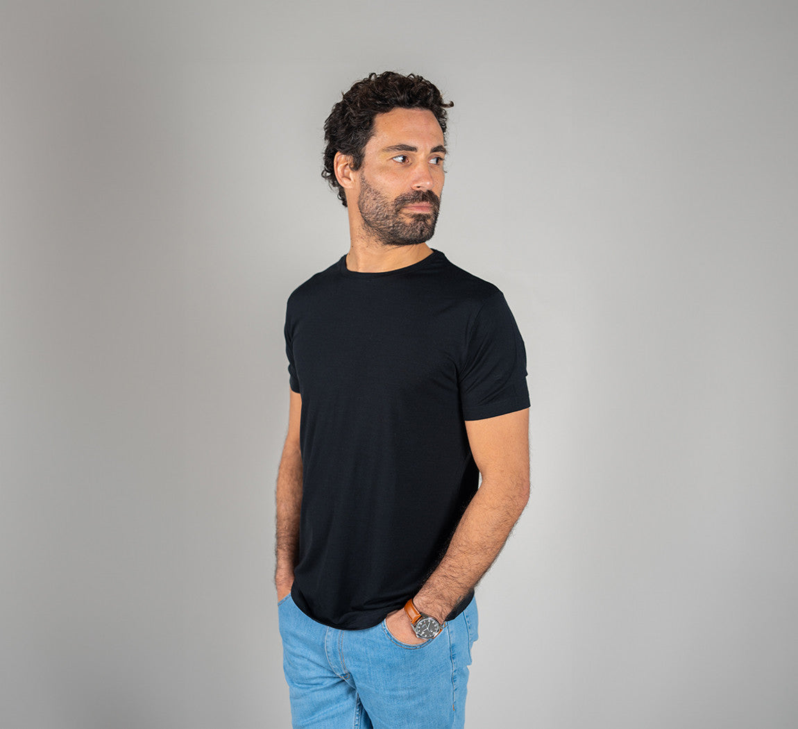 ACTION MERINO T-SHIRT Noir 