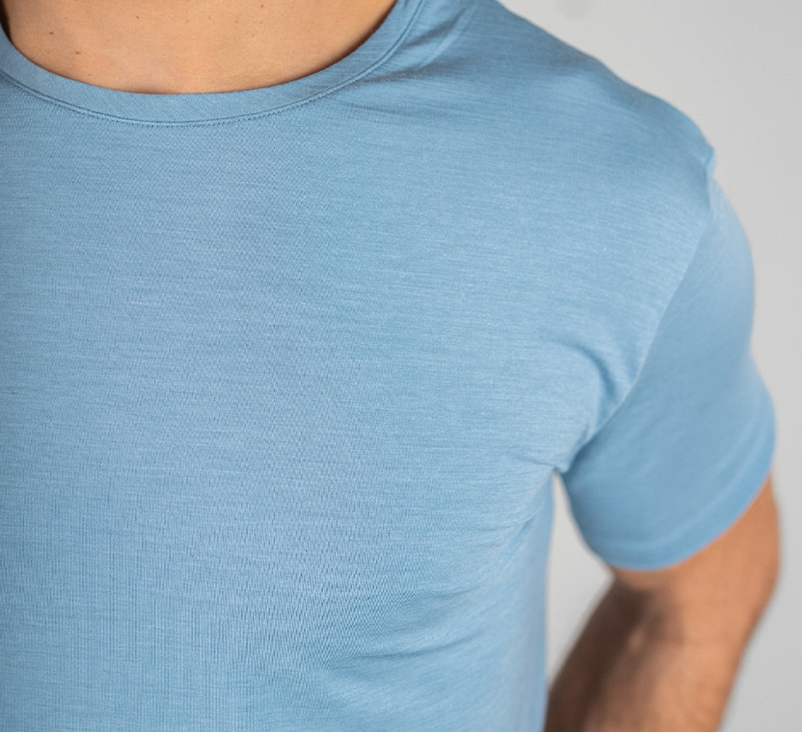 ACTION MERINO T-SHIRT Bleu Ciel 