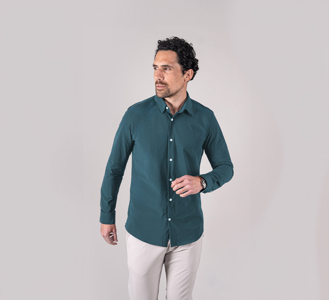 ACTIVE STRETCH SHIRT Bleu Gris 