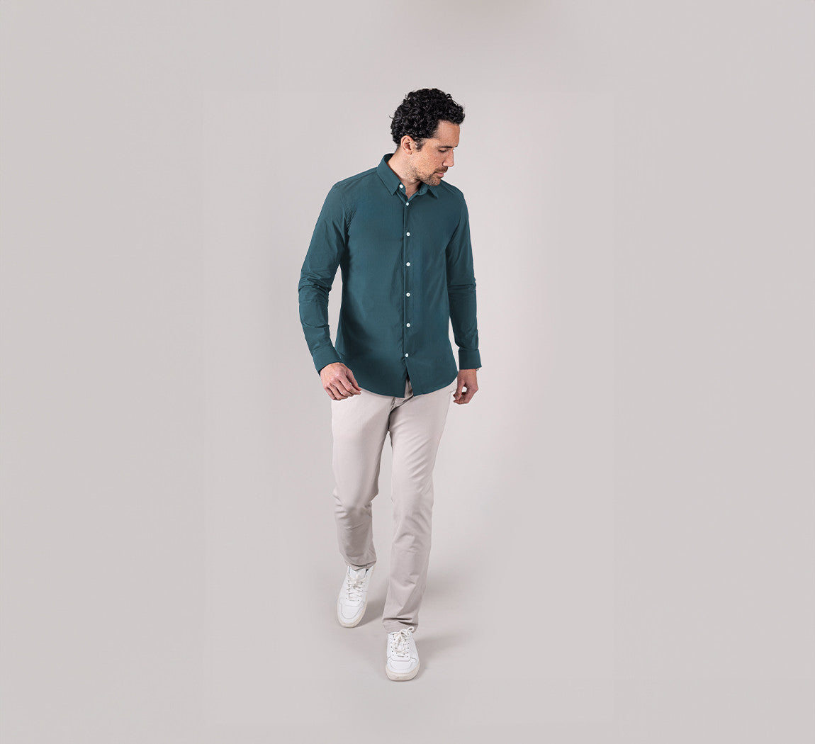 ACTIVE STRETCH SHIRT Bleu Gris 