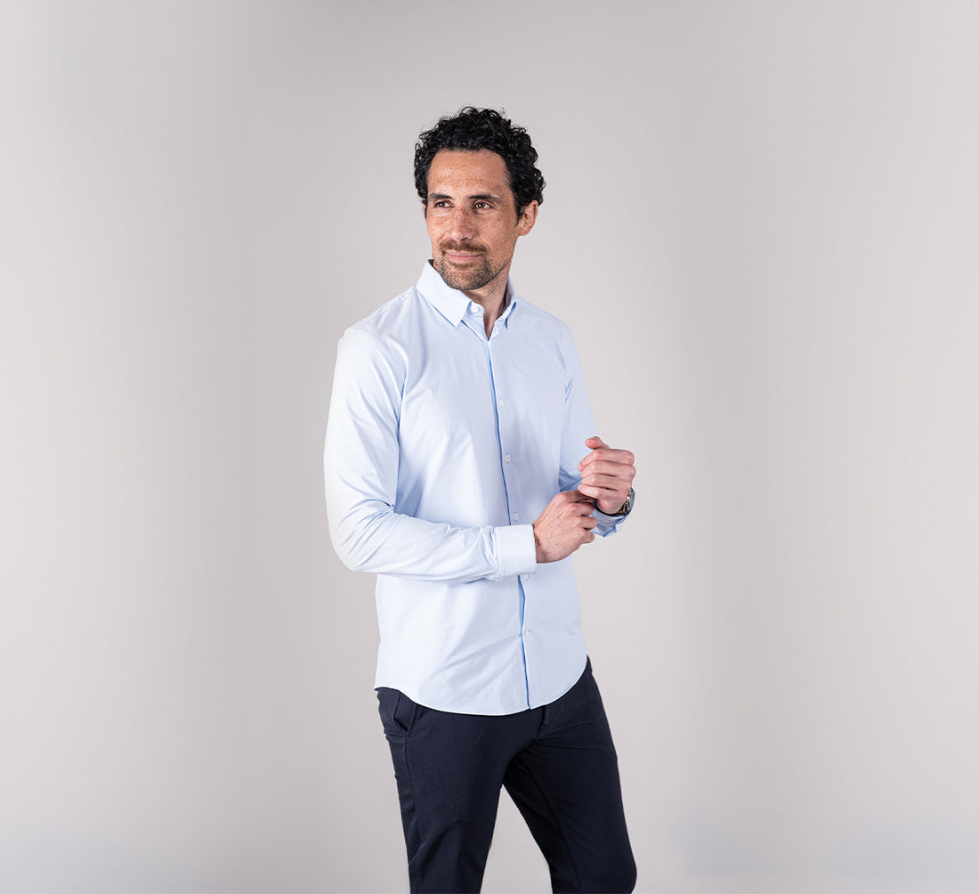 ACTIVE STRETCH SHIRT Bleu Ciel 