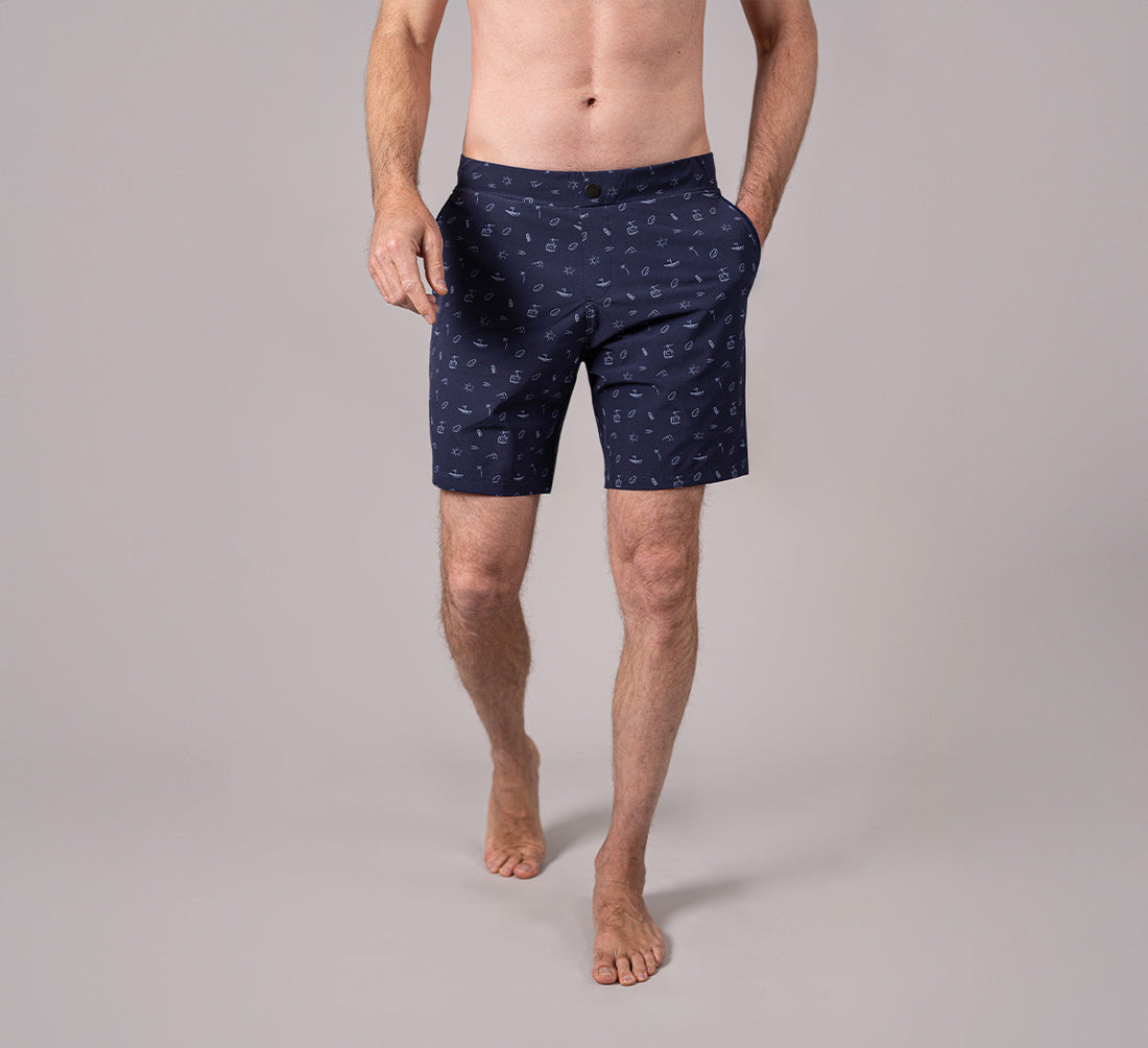 ANNIVERSARY 2-IN-1 SWIMSHORT Bleu Chic 