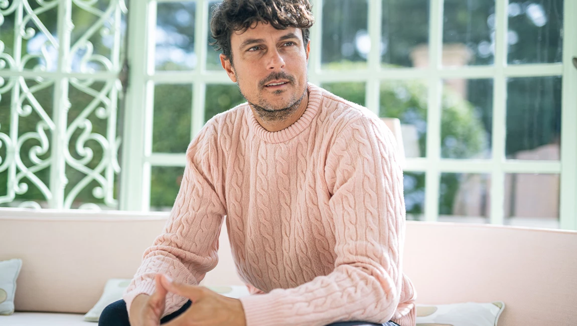LAMBSWOOL CABLE PULLOVER Rose 