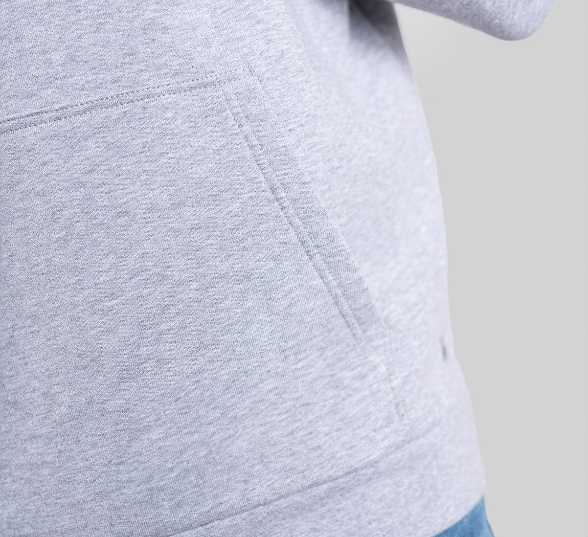 ESSENTIAL MERINO HOODIE Gris Clair 