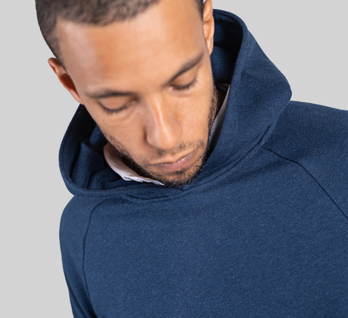 ESSENTIAL MERINO HOODIE Bleu Chic 