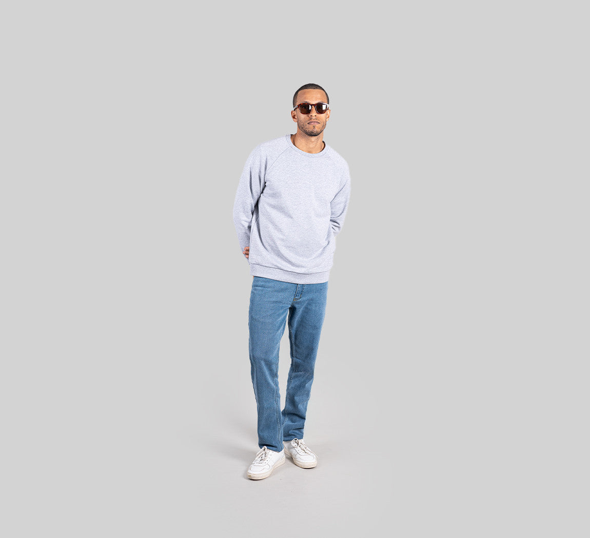 ESSENTIAL MERINO SWEATSHIRT Gris Clair 