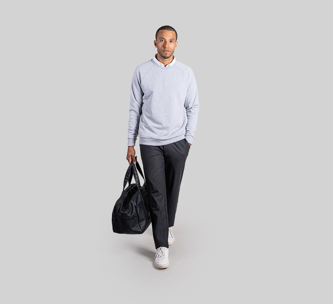 ESSENTIAL MERINO SWEATSHIRT Gris Clair 