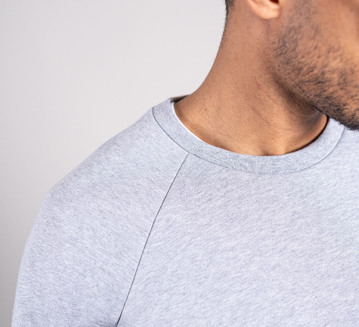 ESSENTIAL MERINO SWEATSHIRT Gris Clair 
