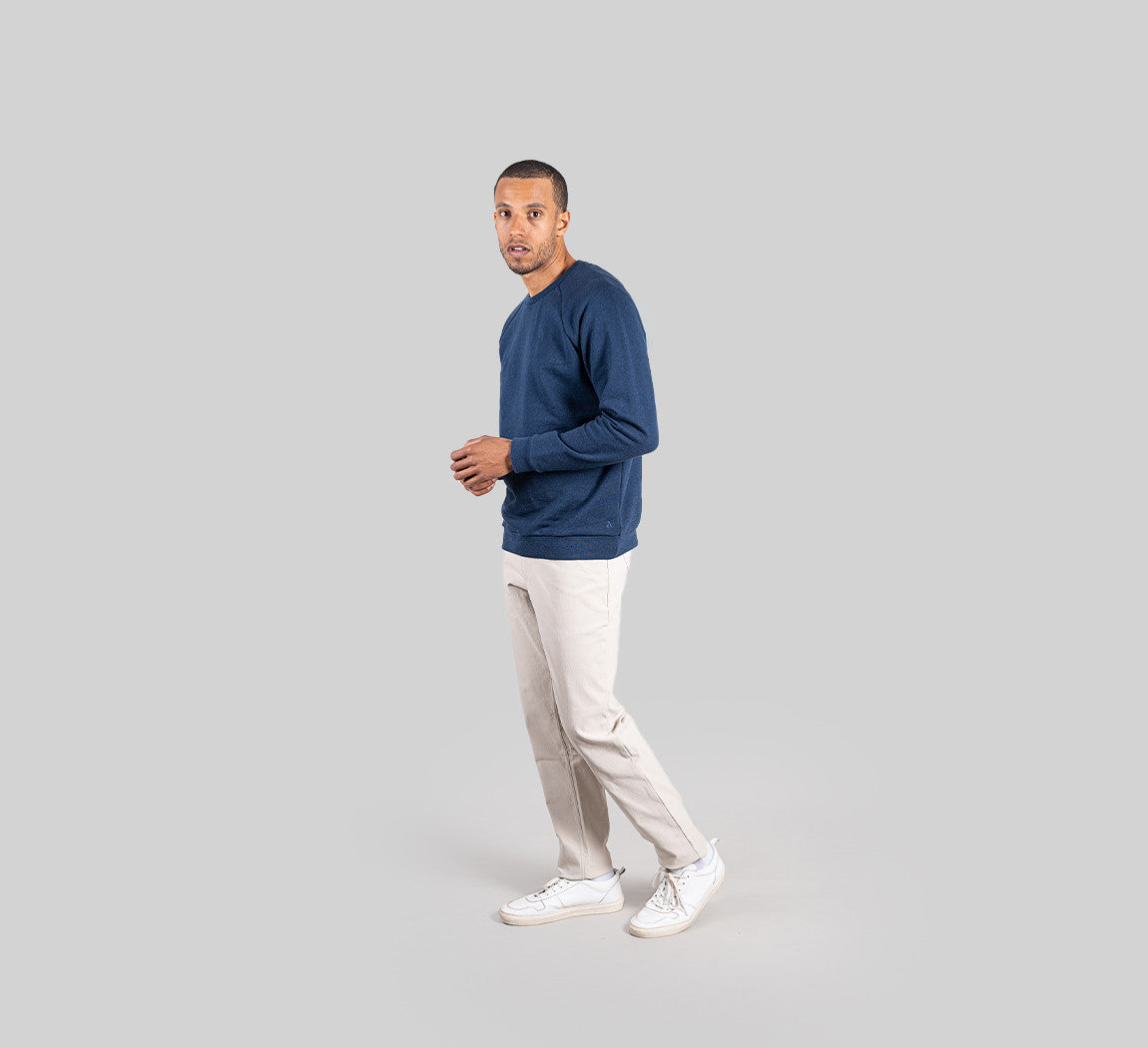 ESSENTIAL MERINO SWEATSHIRT Bleu Chic 