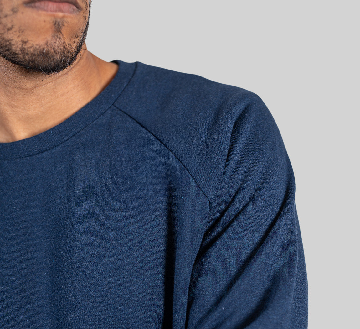 ESSENTIAL MERINO SWEATSHIRT Bleu Chic 
