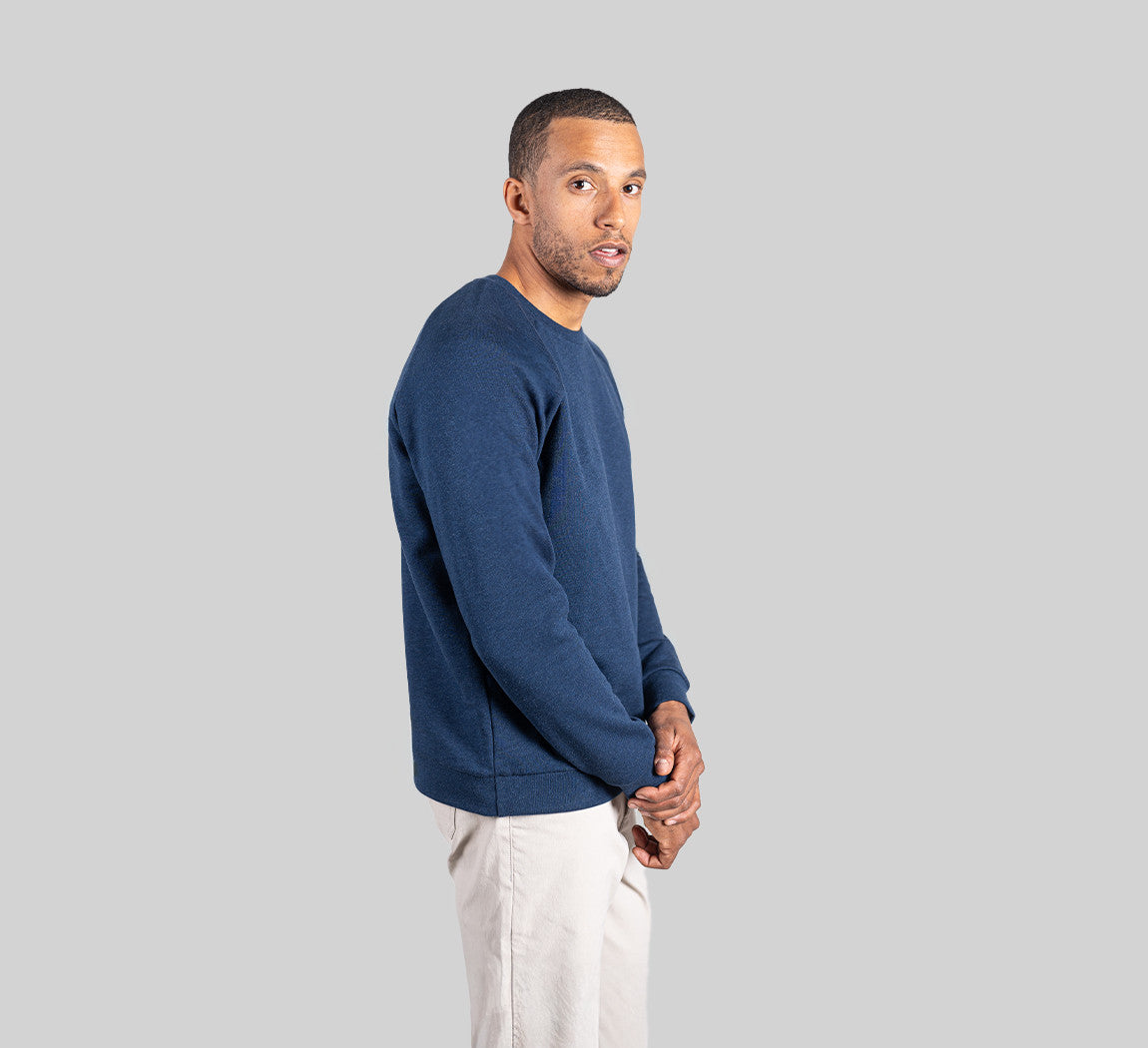 ESSENTIAL MERINO SWEATSHIRT Bleu Chic 