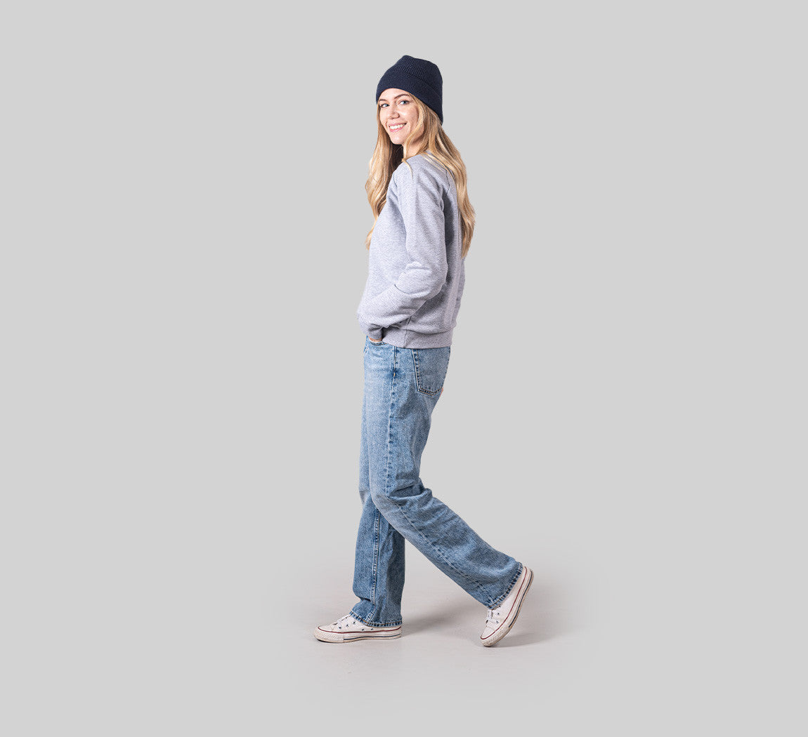 ESSENTIAL MERINO WOMAN SWEATSHIRT Gris Clair 