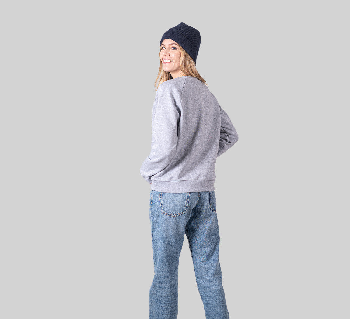 ESSENTIAL MERINO WOMAN SWEATSHIRT Gris Clair 