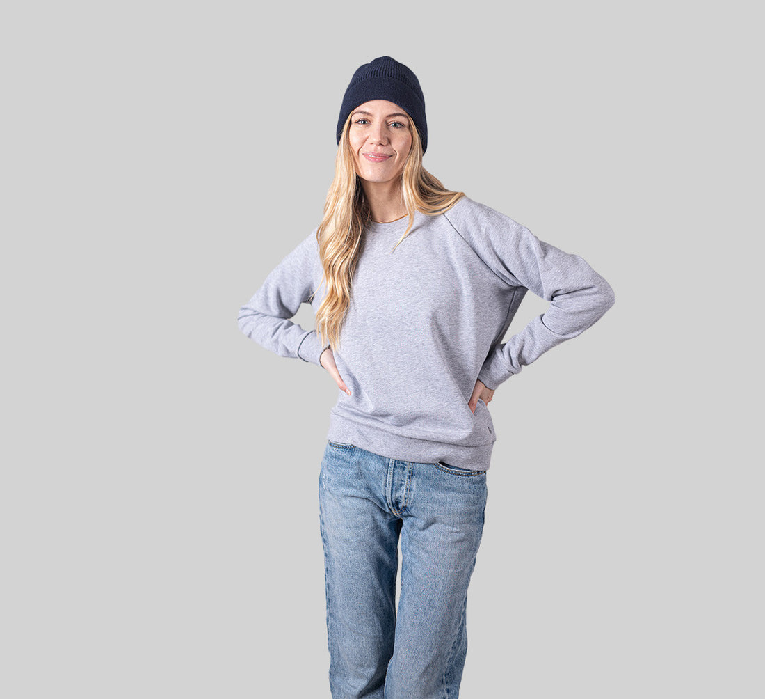 ESSENTIAL MERINO WOMAN SWEATSHIRT Gris Clair