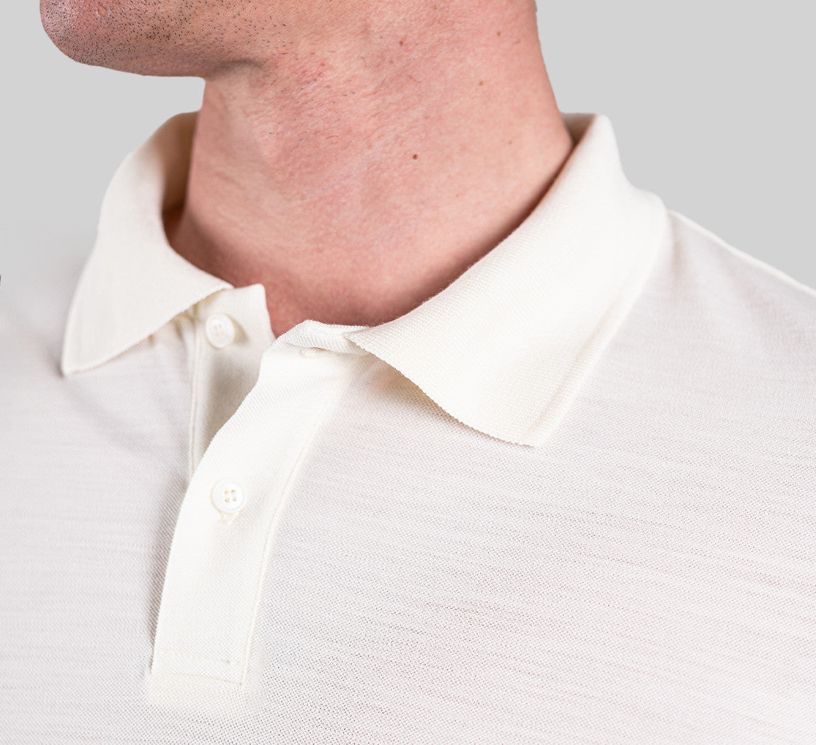 EVERYDAY MERINO POLO Ivoire 