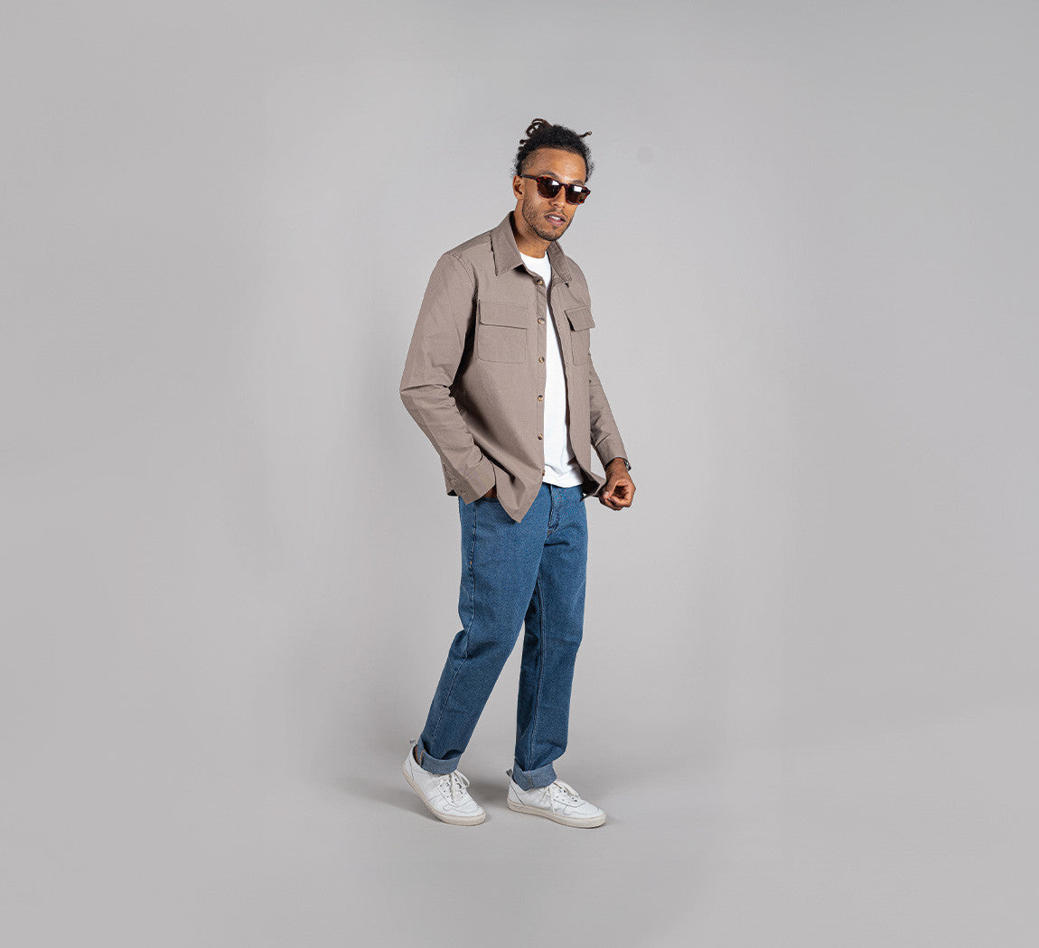 EVERYDAY OVERSHIRT Taupe 